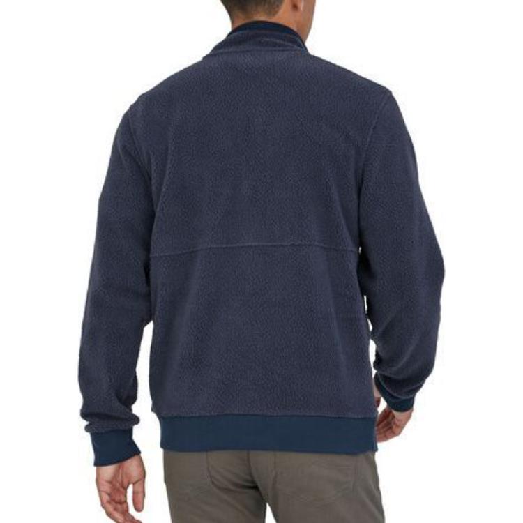 Shop Patagonia Solid Color Letter Print Zip-Up Stand Collar Jacket PTG0-26125