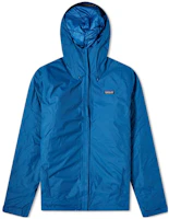 Patagonia Solid Color Logo Zip Hoodie Jacket Blue 83717 Patagonia Solid Color Logo Zip Hoodie Jacket Blue 83717
