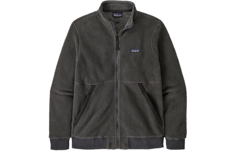 Patagonia Solid Color Zip-Up Jacket with Logo Embroidery 26125-XGRY