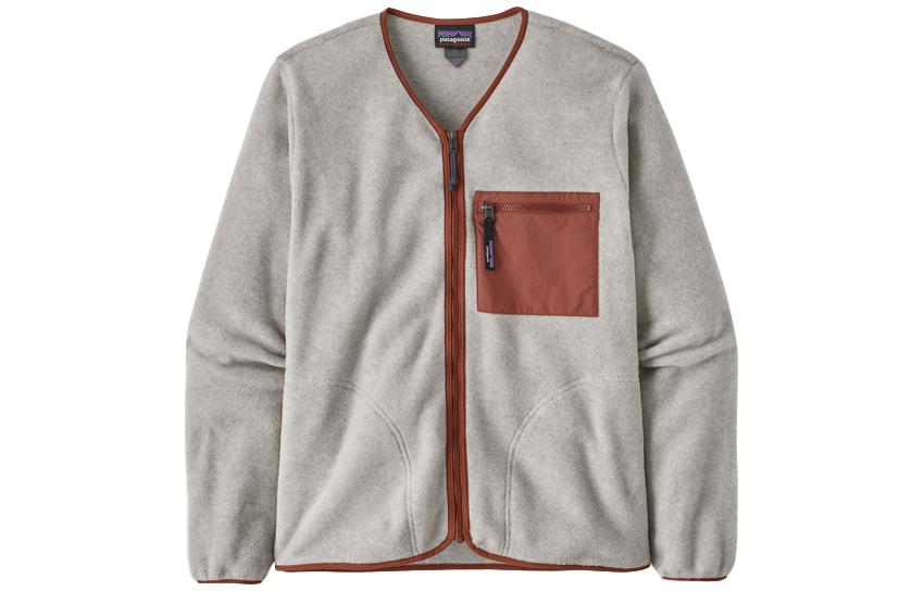 Patagonia SS23 Synchilla Fleece Jacket Unisex Solid Color Full-Zip Cardigan 22975