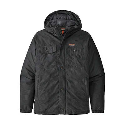 Patagonia Steel Forge Solid Black Zip-Up Hoodie Jacket 27430