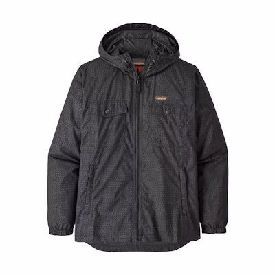 Patagonia Steel Forge Plaid Windbreaker Hooded Zip Jacket 27545