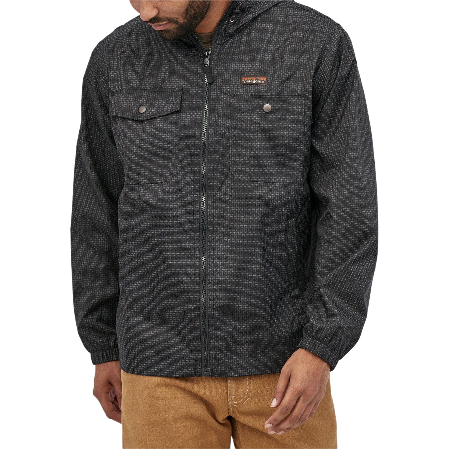 Lookbook Patagonia Steel Forge Plaid Windbreaker Hooded Zip Jacket  27545