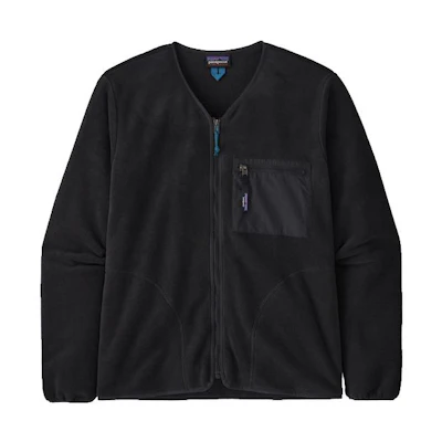 Patagonia Synchilla Fleece Zip Jacket V-Neck Solid Color 22975-BLK