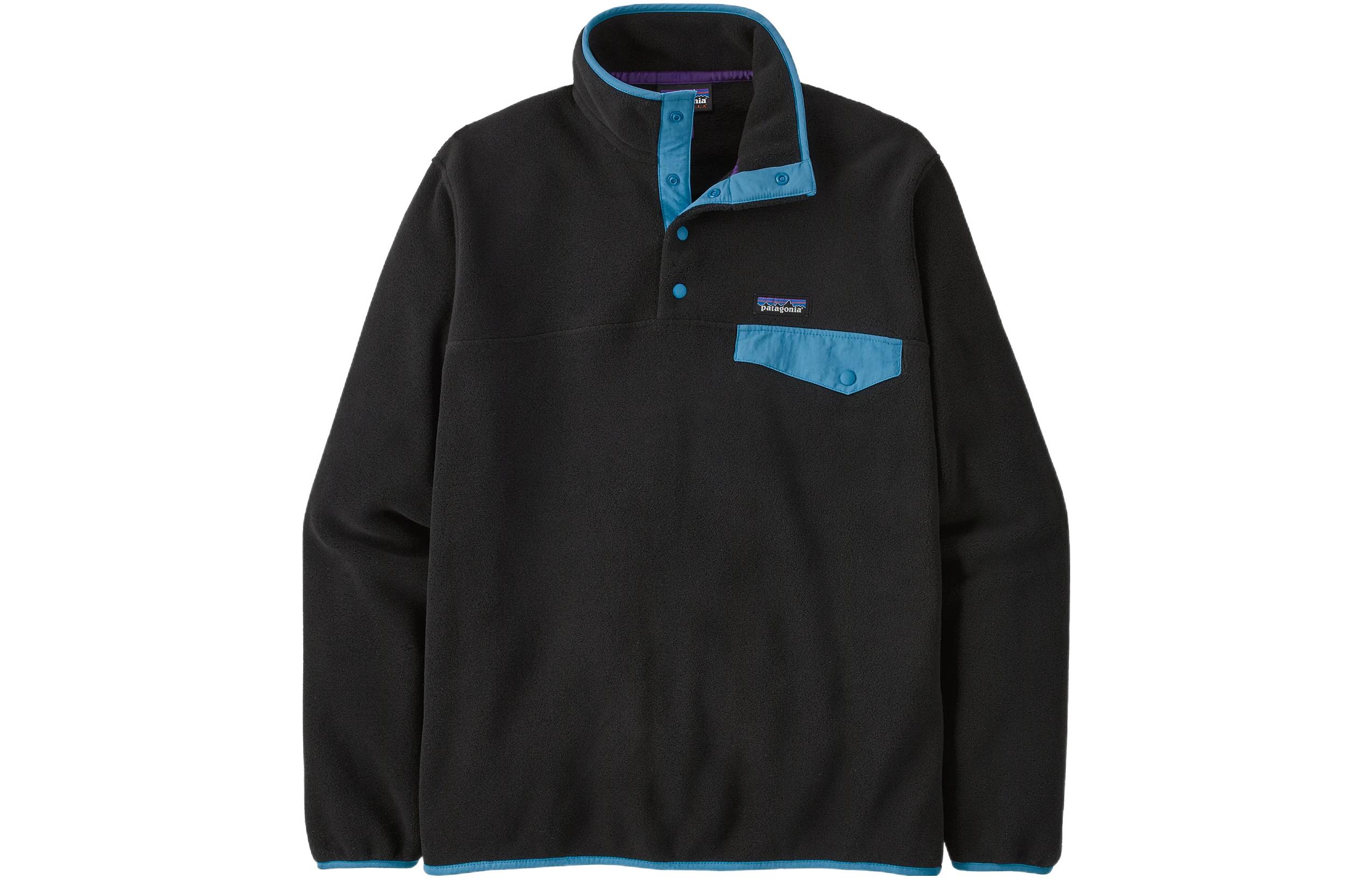 Patagonia Synchilla Snap-T Embroidered Logo Colorblock Fleece Pullover . 25551