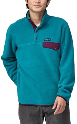 Patagonia Synchilla Snap-T Embroidered Logo Colorblock Fleece Pullover . 25551 22