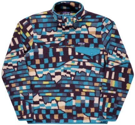 Patagonia Synchilla Snap-T Embroidered Logo Colorblock Fleece Pullover . 25551 23