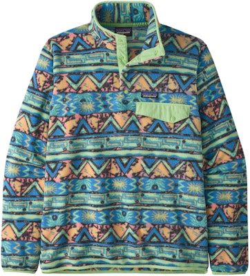 Patagonia Synchilla Snap-T Embroidered Logo Colorblock Fleece Pullover . 25551 27