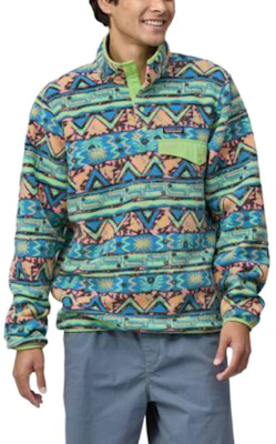 Patagonia Synchilla Snap-T Embroidered Logo Colorblock Fleece Pullover . 25551 28