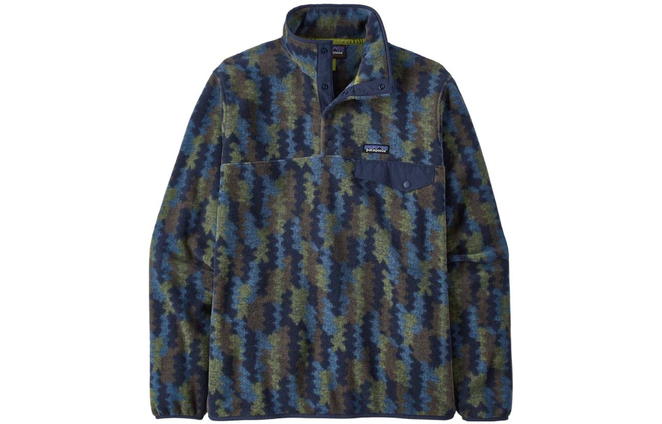 Details for Patagonia Synchilla Snap-T Embroidered Logo Colorblock Fleece Pullover . 25551