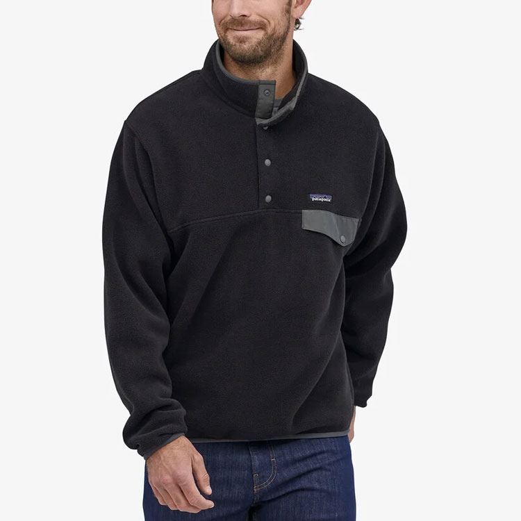 Shop Patagonia Synchilla Snap-T Fleece Pullover High-Neck Sweatshirt for Men 25580