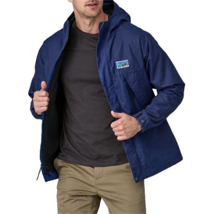 Patagonia Waxed Cotton Waterproof Hooded Jacket  Casual Long Sleeve Coat. 26825 圖 20