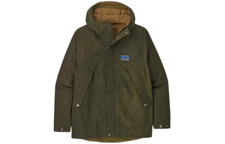 Patagonia Waxed Cotton Waterproof Hooded Jacket  Casual Long Sleeve Coat. 26825 圖 2