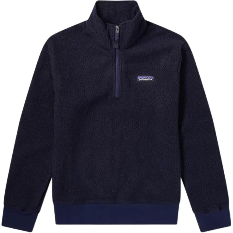 Patagonia Wool Trucker High Neck Zip Long Sleeve Sweatshirt Men’s Blue 26940