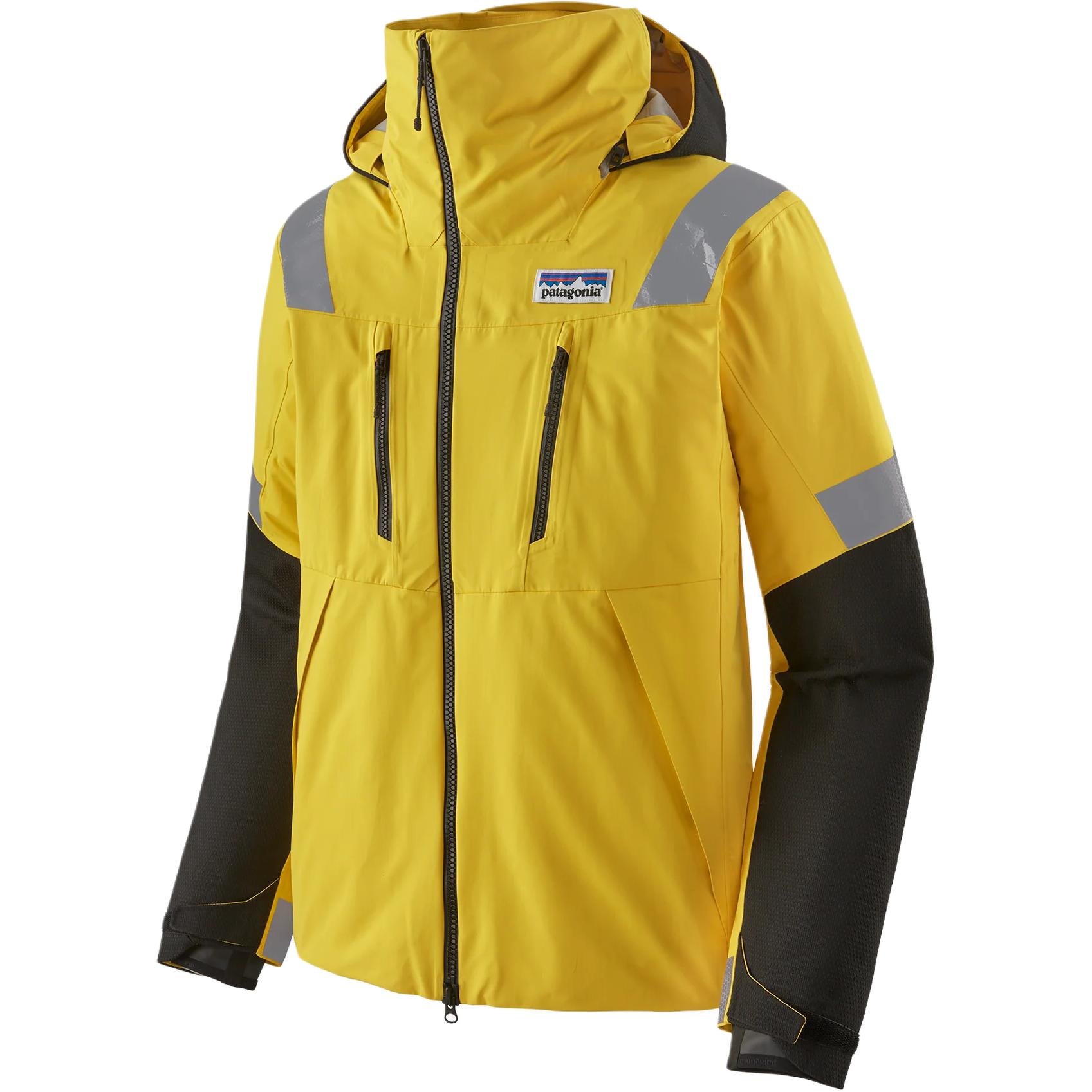 Patagonia Yellow Waterproof Windbreaker Zip-Up Hoodie Jacket 80300