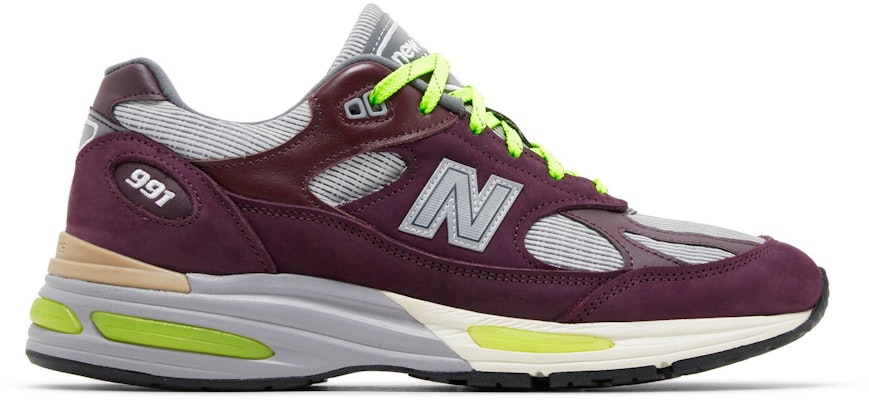 Patta x New Balance 991v2 Made in England 'Pickled Beet' Lelaki Wanita Sneakers. U991PD2 Buy Patta x New Balance 991v2 Made in England 'Pickled Beet' Lelaki Wanita Sneakers. U991PD2