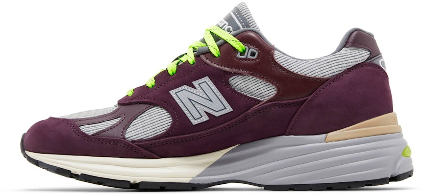 Patta x New Balance 991v2 Made in England 'Pickled Beet' Lelaki Wanita Sneakers. U991PD2 Lookbook Patta x New Balance 991v2 Made in England 'Pickled Beet' Lelaki Wanita Sneakers. U991PD2