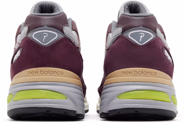 Patta x New Balance 991v2 Made in England 'Pickled Beet' Lelaki Wanita Sneakers. U991PD2 Details for Patta x New Balance 991v2 Made in England 'Pickled Beet' Lelaki Wanita Sneakers. U991PD2