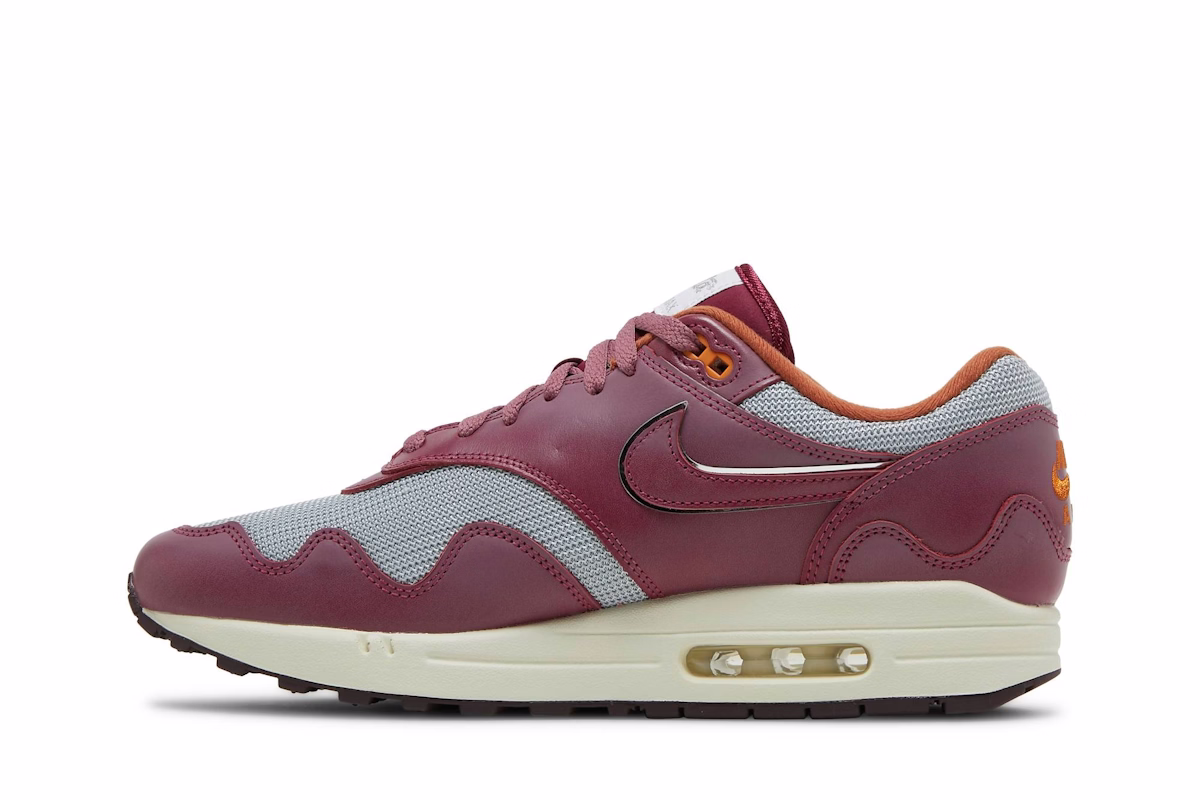 Patta x Nike Air Max 1 'Night Maroon' (with Bracelet)