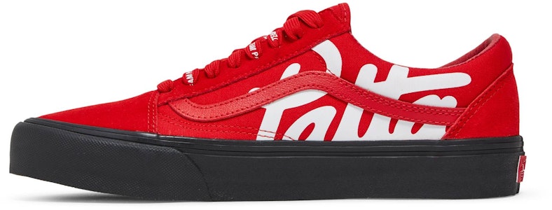 Vans Old Skool 防滑耐磨 低筒 滑板鞋 男女款 紅色 Lookbook Vans Old Skool 防滑耐磨 低筒 滑板鞋 男女款 紅色