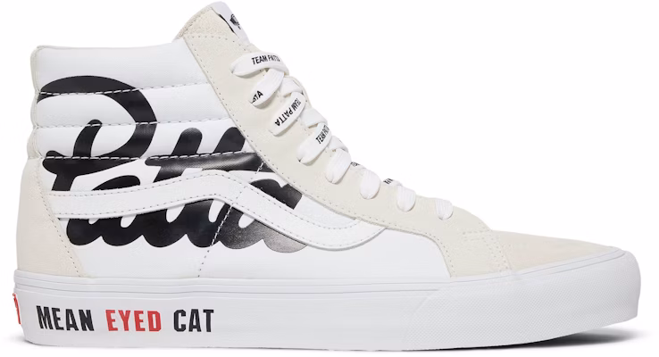 Patta x Vans Vault Sk8-Hi Reissue VLT LX 'Mean Eyed Cat - White' VN0A4BVH5WW Buy Patta x Vans Vault Sk8-Hi Reissue VLT LX 'Mean Eyed Cat - White' VN0A4BVH5WW