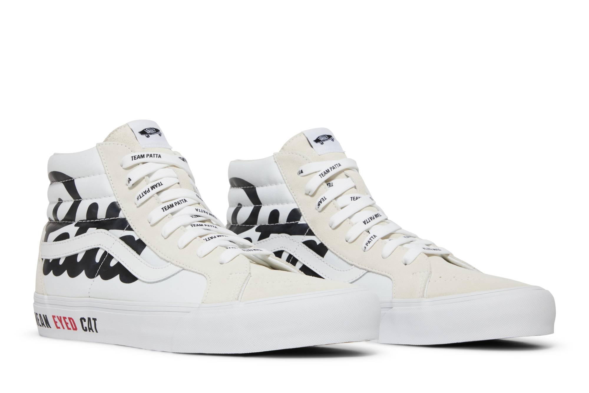 Cheap Patta x Vans SK8 HI 重新發行 VL 潮流萬用 休閒 高筒 滑板鞋 男女款 白