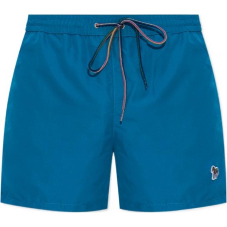 Paul Smith  Solid Elastic Waist Casual Shorts Blue. M1A-200A-AU285-44