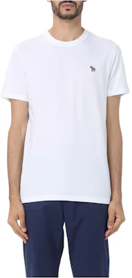 Camiseta Paul Smith Blanca de Corte Holgado Cuello Redondo y Manga Corta M2R-010R-KZEBRA-01 Buy Camiseta Paul Smith Blanca de Corte Holgado Cuello Redondo y Manga Corta M2R-010R-KZEBRA-01