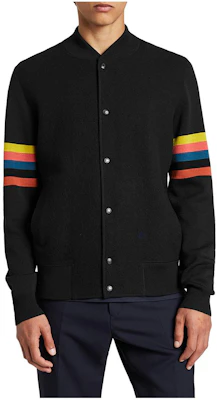 Paul Smith 藝術條紋針織飛行外套 黑色 M1R-515U-F01396-79 Buy Paul Smith 藝術條紋針織飛行外套 黑色 M1R-515U-F01396-79