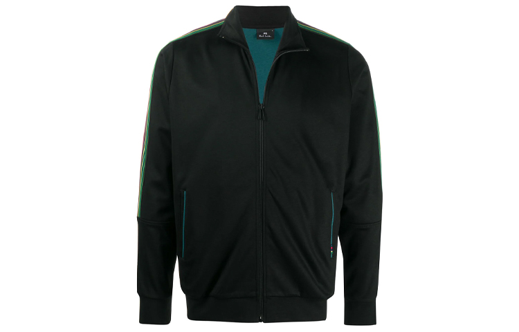 Paul Smith Black Contrast Stripe Zip Jacket M2R-219U-E20081-79