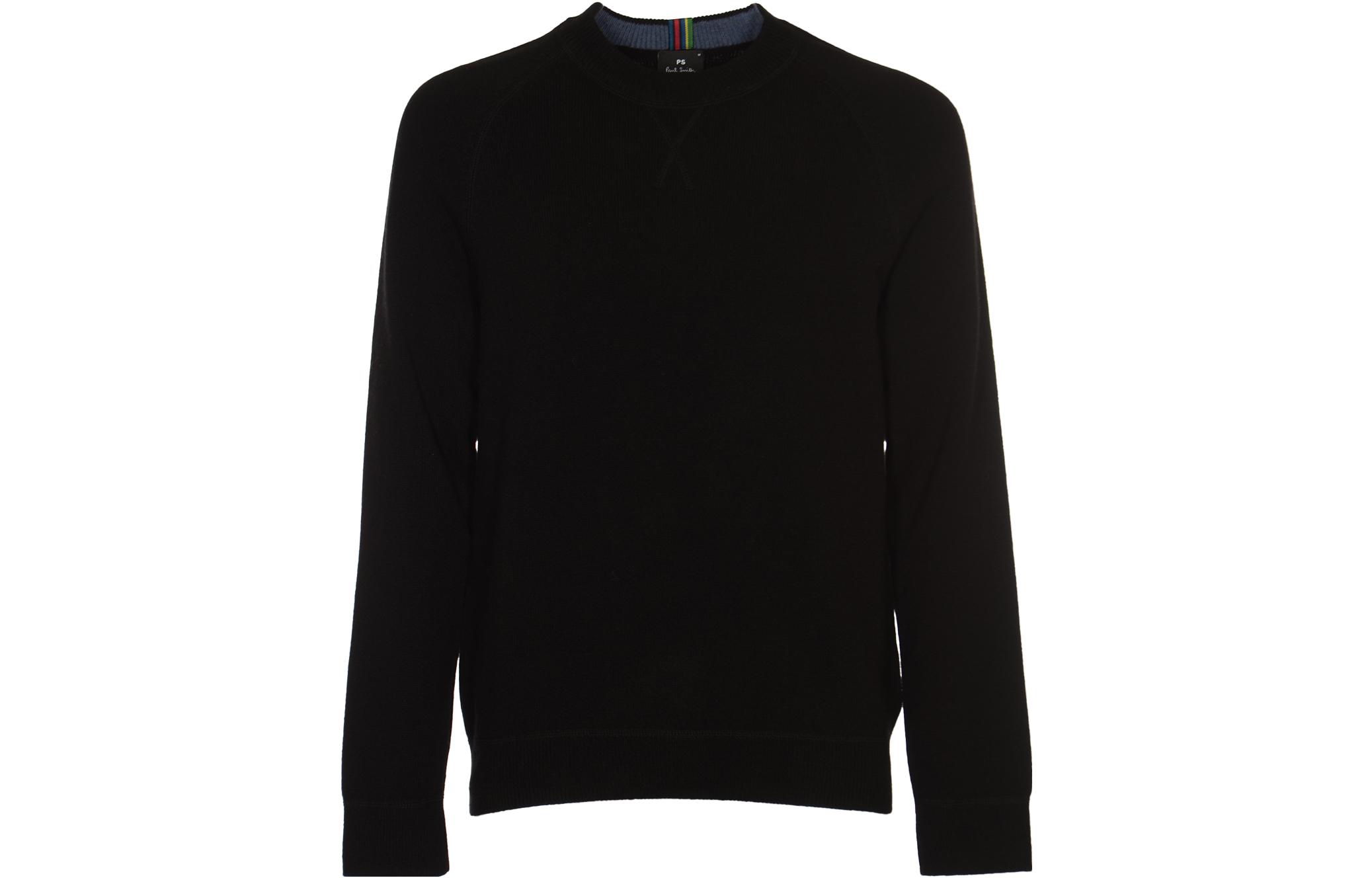 Paul Smith Black Solid Color Crewneck Pullover Sweatshirt M2R-534X-L21935-79
