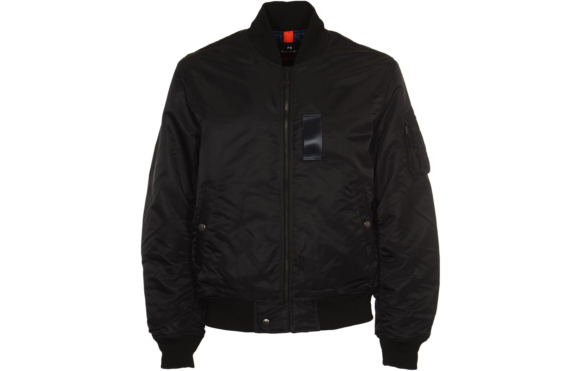 Paul Smith Black Solid Zip-Up Loose-Fit Jacket M2R-476Y-L21878-79