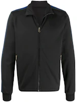 Paul Smith Black Sweatshirt Jacket with Contrast Side Stripes M1R-891T-A00552-79 Paul Smith Black Sweatshirt Jacket with Contrast Side Stripes M1R-891T-A00552-79