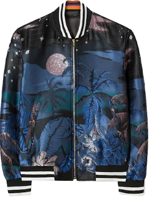 Chaqueta Bomber Azul con Estampado Floral de Paul Smith. PUXC-680R-C79-47 Buy Chaqueta Bomber Azul con Estampado Floral de Paul Smith. PUXC-680R-C79-47