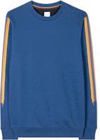 Paul Smith Blue Painted Stripe Print Sweatshirt M1R-302S-HP3260-46 Paul Smith Blue Painted Stripe Print Sweatshirt M1R-302S-HP3260-46