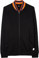 Paul Smith FW22 Color Collar Detail Zip Jacket Black Sweatshirt M1A-540J-AU807B-79 Paul Smith FW22 Color Collar Detail Zip Jacket Black Sweatshirt M1A-540J-AU807B-79