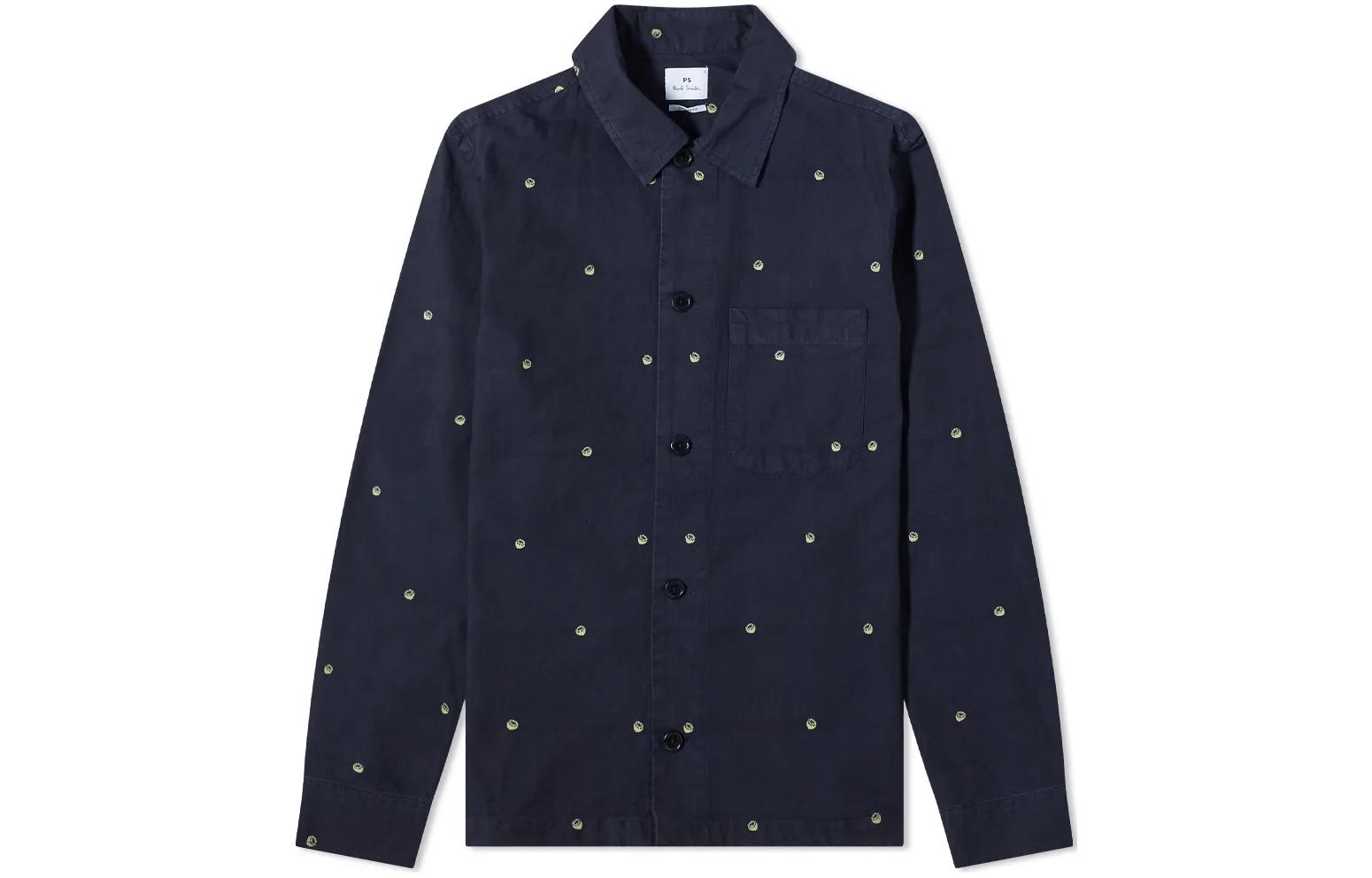 Paul Smith FW22 Lemon Print Long Sleeve Jacket Blue M2R-288X-H21528-49