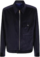Paul Smith FW22 Solid Zip-Up Collar Jacket Blue M1R-609X-J01753-47 Paul Smith FW22 Solid Zip-Up Collar Jacket Blue M1R-609X-J01753-47