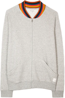 ポールスミス FW22 ジップアップ スウェットシャツ ジャケット ライトグレー M1A-540J-AU807B-70 Buy ポールスミス FW22 ジップアップ スウェットシャツ ジャケット ライトグレー M1A-540J-AU807B-70