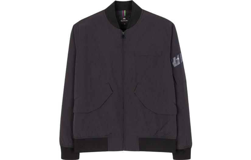 Paul Smith FW23 Black Color-block Trim Zip Jacket M2R-320Y-L21814-79