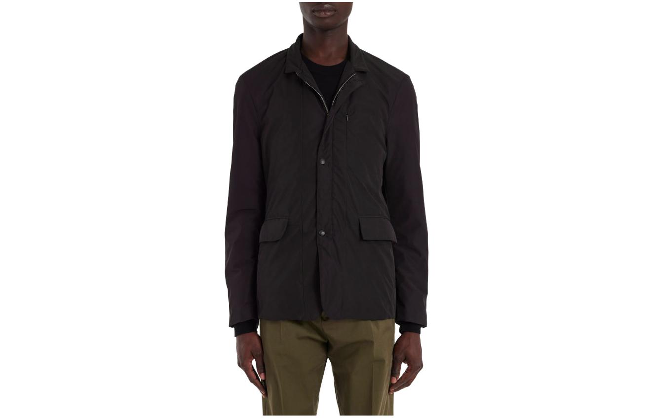 Paul Smith FW23 Black Solid Color Collared Jacket M1R-381Y-L01501-79