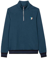Paul Smith FW23 Oversized Striped Stand Collar Sweatshirt Blue - M2R-347YE-L21428-48 Paul Smith FW23 Oversized Striped Stand Collar Sweatshirt Blue - M2R-347YE-L21428-48