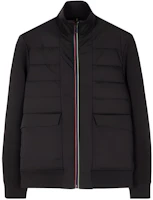 Paul Smith FW23 Striped Stand Collar Zip-Up Casual Jacket Black M2R-695Y-M21409-79 Paul Smith FW23 Striped Stand Collar Zip-Up Casual Jacket Black M2R-695Y-M21409-79