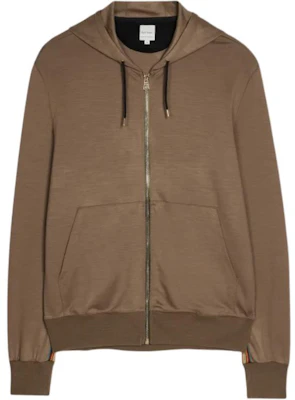 Paul Smith FW24 卡其色經典條紋拉鏈連帽衫附袋鼠口袋 M1R-300S-H00035-35 Buy Paul Smith FW24 卡其色經典條紋拉鏈連帽衫附袋鼠口袋 M1R-300S-H00035-35