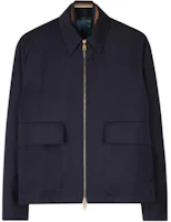 Paul Smith FW24 Navy Blue Zip-Up Long Sleeve Jacket M1R-031Z-N00041-49 Paul Smith FW24 Navy Blue Zip-Up Long Sleeve Jacket M1R-031Z-N00041-49