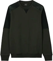 Paul Smith FW24 Patchwork Crewneck Sweatshirt Deep Green - Long Sleeve. M2R-086Z-N22193-38 Paul Smith FW24 Patchwork Crewneck Sweatshirt Deep Green - Long Sleeve. M2R-086Z-N22193-38
