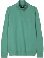 Paul Smith Green Zebra Half-Zip Pullover Sweatshirt M2R-168TZ-M21116-33C Paul Smith Green Zebra Half-Zip Pullover Sweatshirt M2R-168TZ-M21116-33C