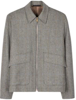 Paul Smith Herringbone Zip-Up Bomber Jacket Men’s Grey M1R-705Y-M02217-72 Paul Smith Herringbone Zip-Up Bomber Jacket Men’s Grey M1R-705Y-M02217-72