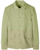 Paul Smith Khaki Contrast Panel Single-Breasted Long Sleeve Jacket M1R-342X-H01427-36 Paul Smith Khaki Contrast Panel Single-Breasted Long Sleeve Jacket M1R-342X-H01427-36
