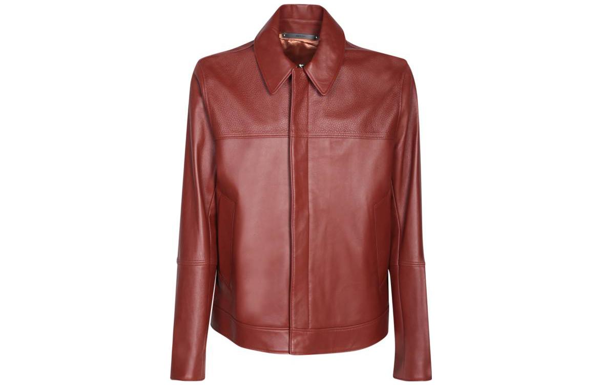 Paul Smith Light Brown Zip-Up Polo Collar Jacket M1R376YL0138823